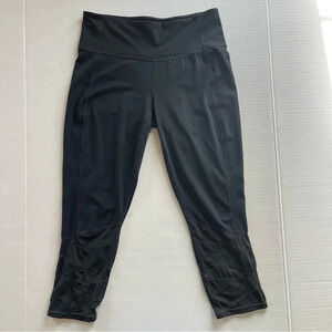 ATHLETA Black Mesh Leggings Size Medium
